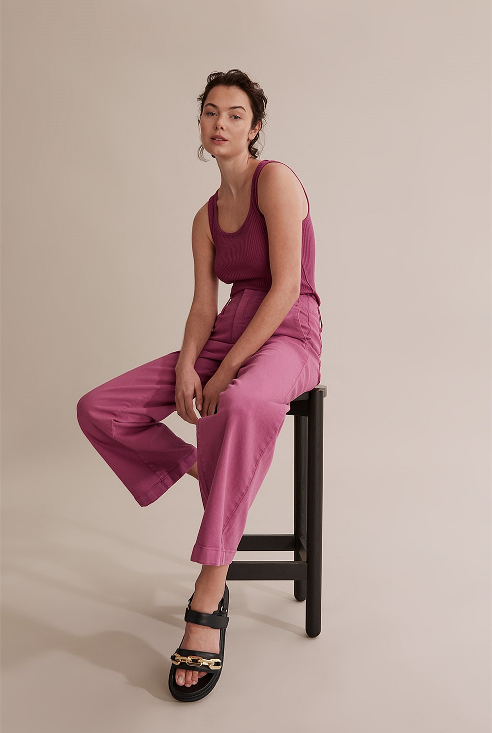 Square Neck Rib Top
