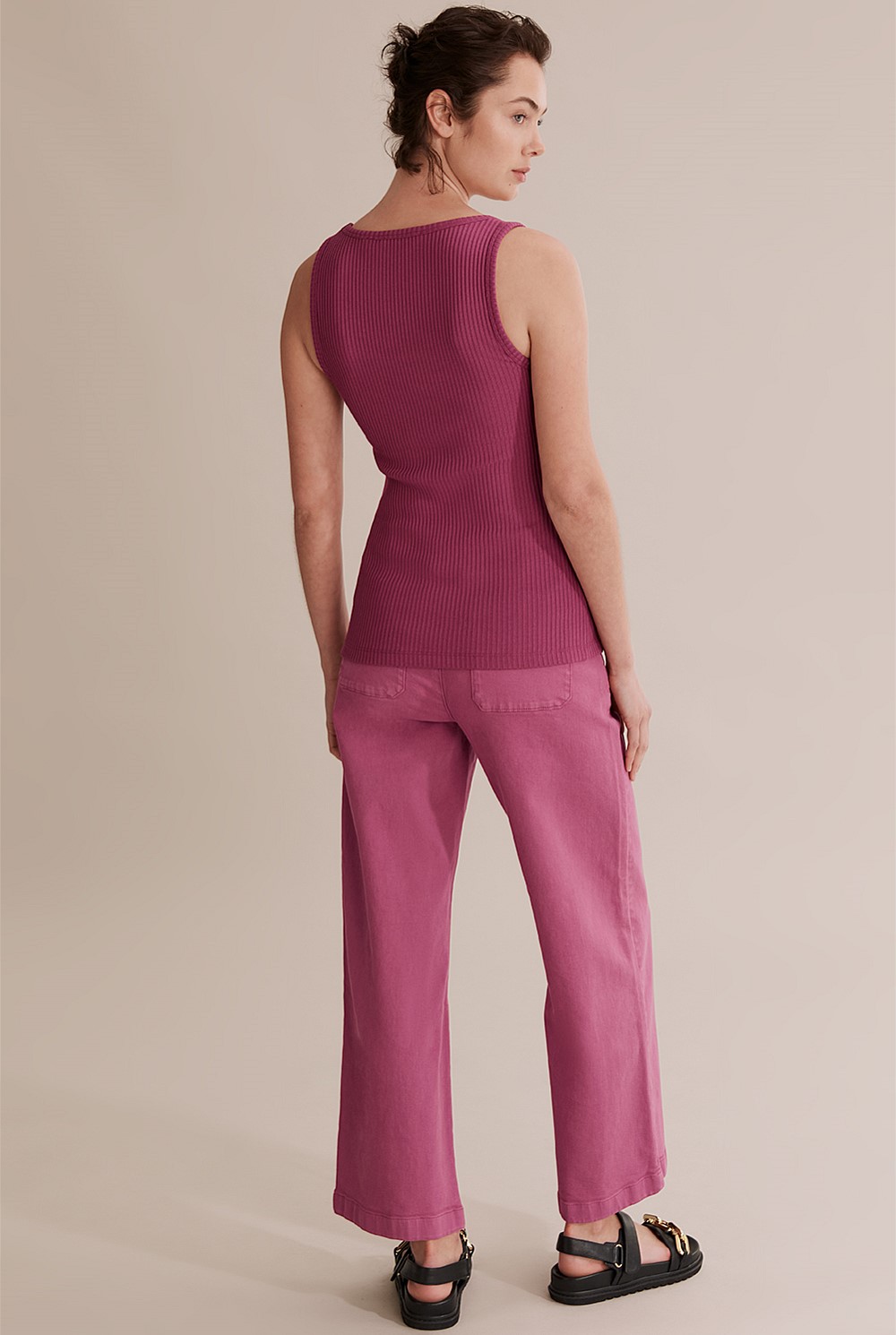 Square Neck Rib Top