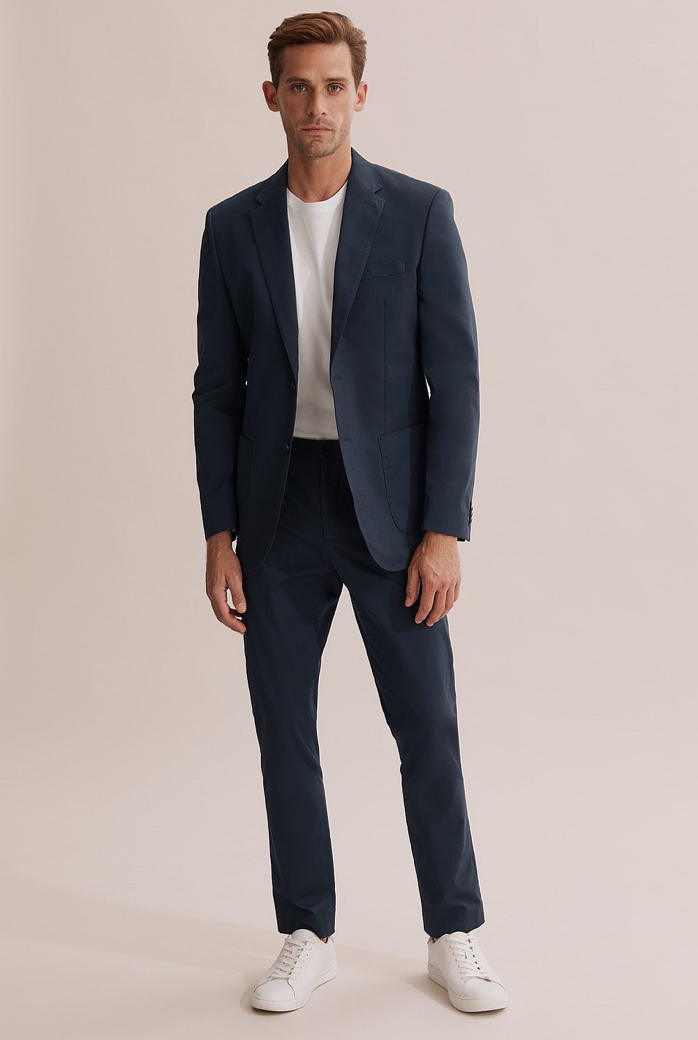 Slim Fit Cotton Stretch Blazer