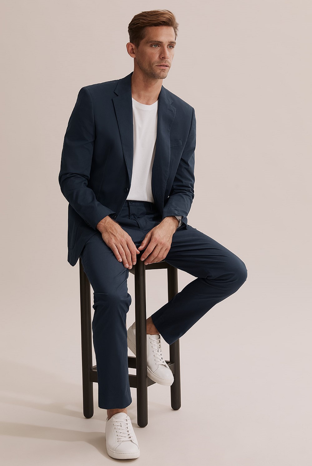 Slim Fit Cotton Stretch Blazer