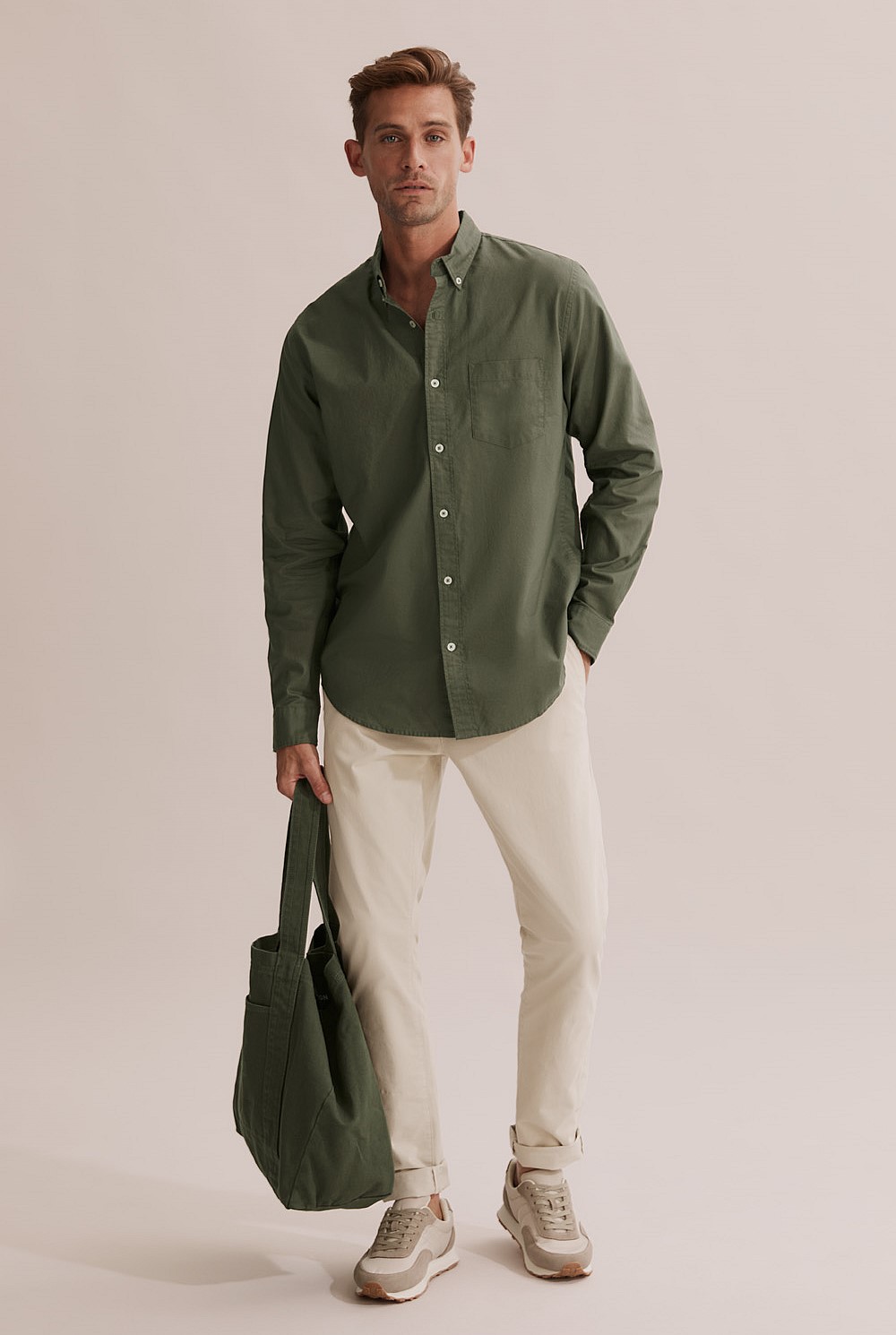 Regular Fit Washed Oxford Shirt