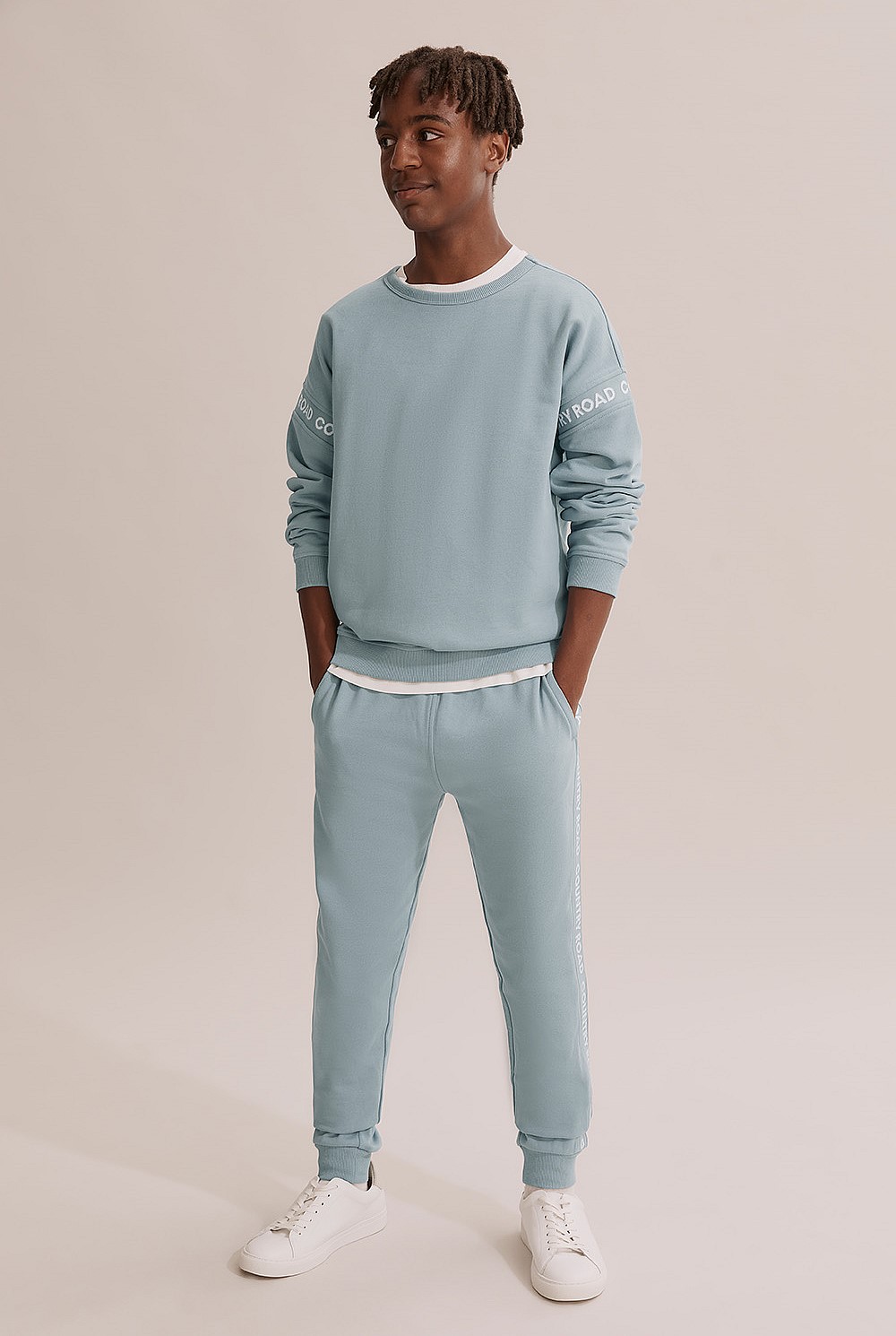 Towards Circularity - Teen Cotton Logo Sweat