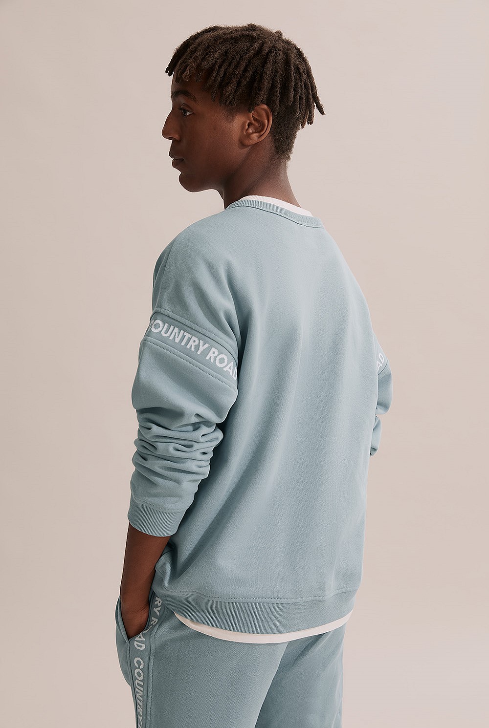 Towards Circularity - Teen Cotton Logo Sweat