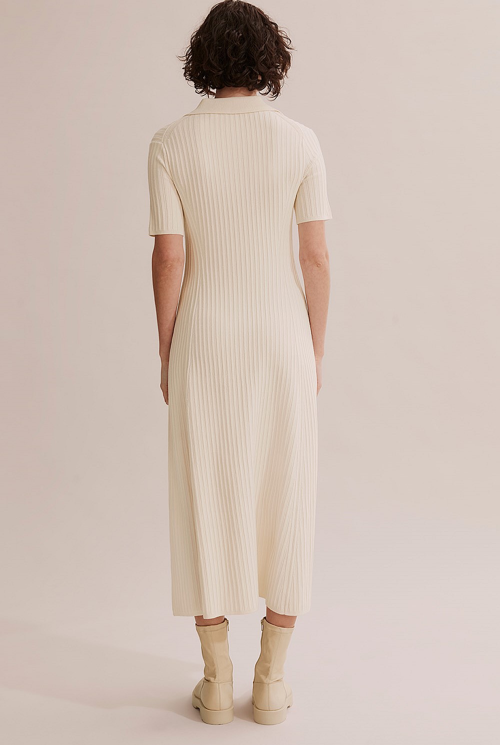 Button Through Knit Dress
