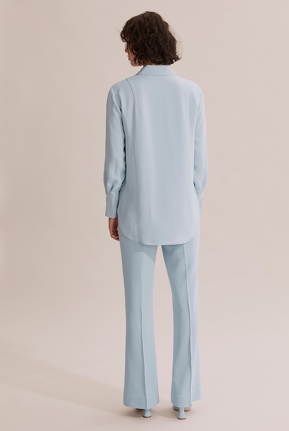 Longline Crepe Shirt