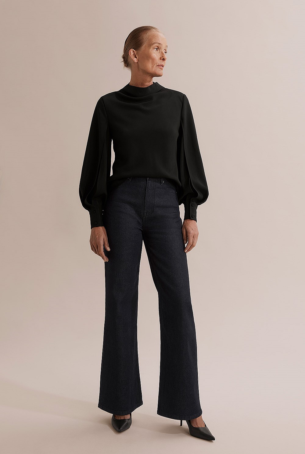 Cotton Super High Wide Jean