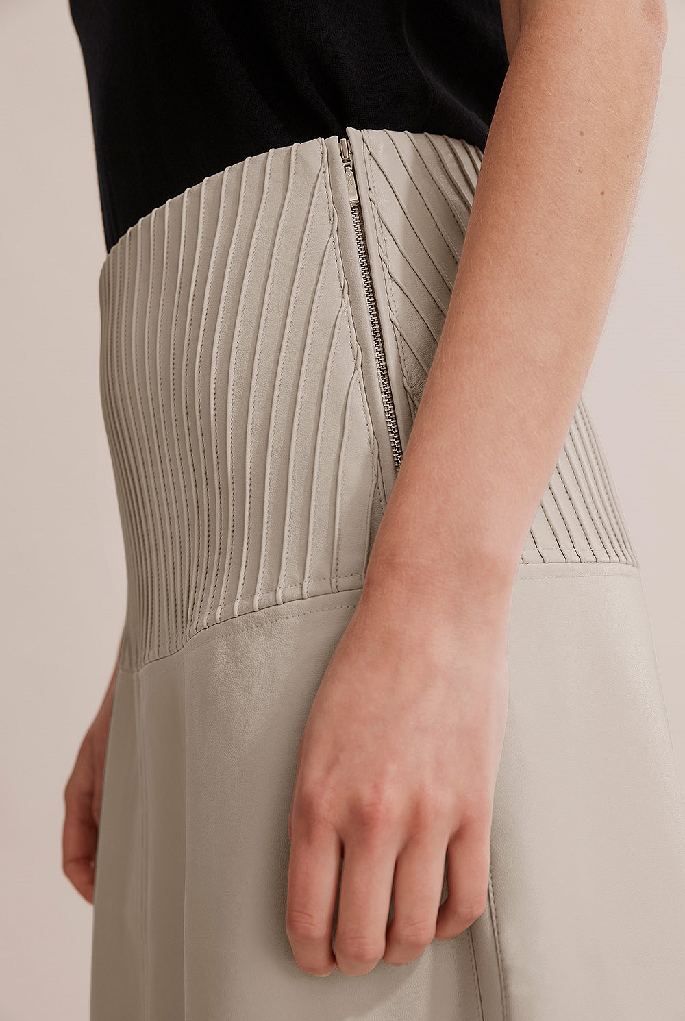 Panelled A-Line Skirt