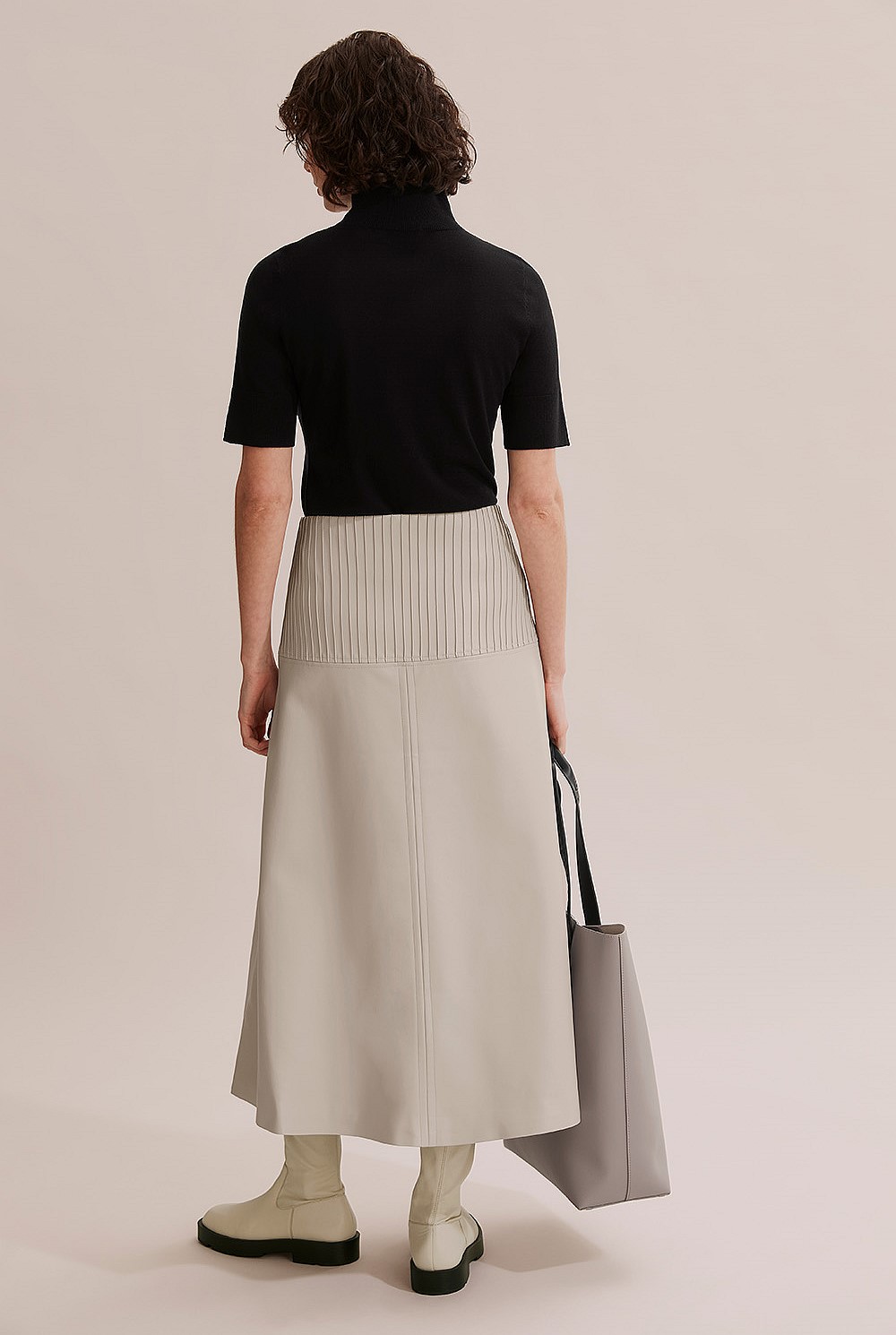 Panelled A-Line Skirt