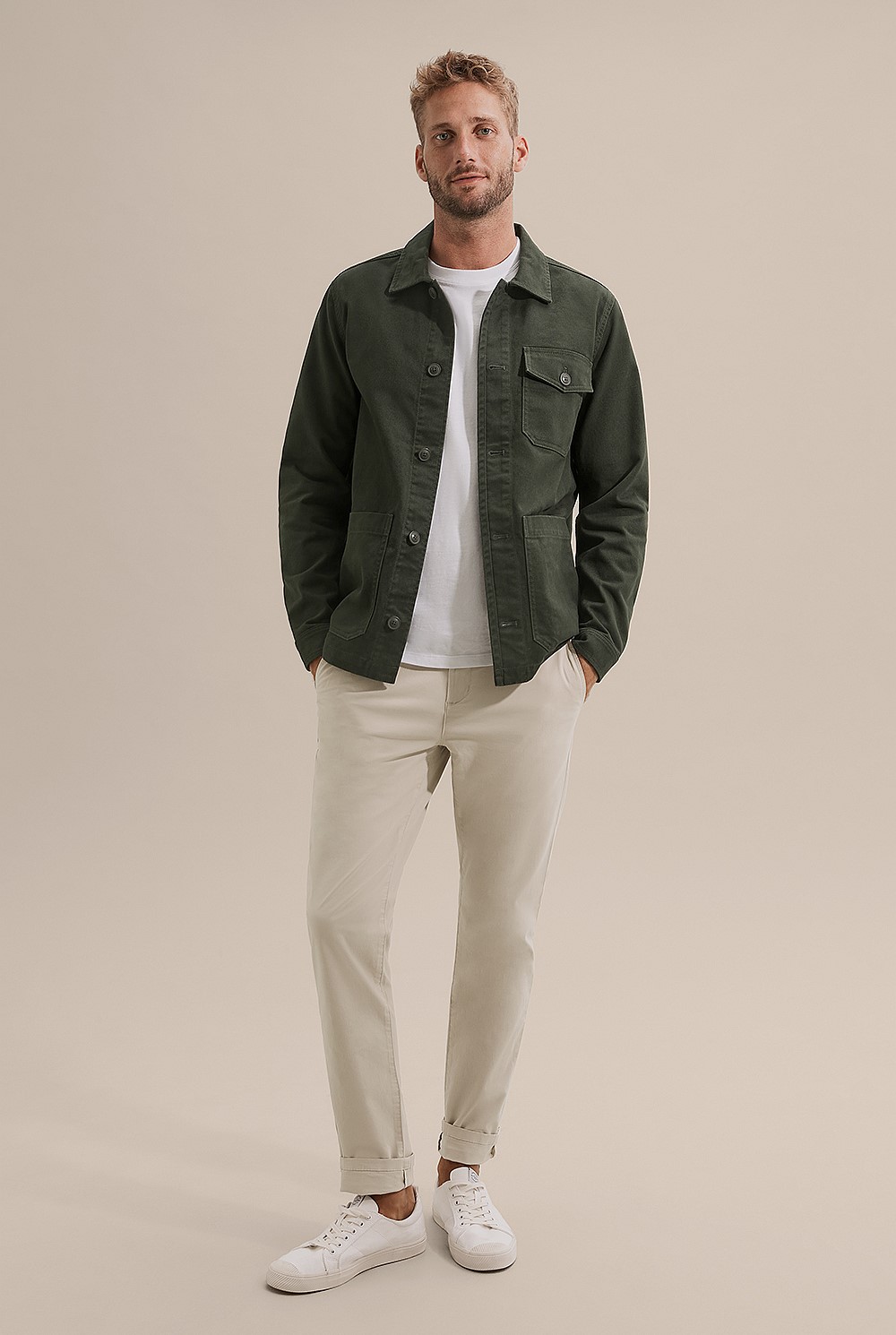 Twill Shirt Jacket