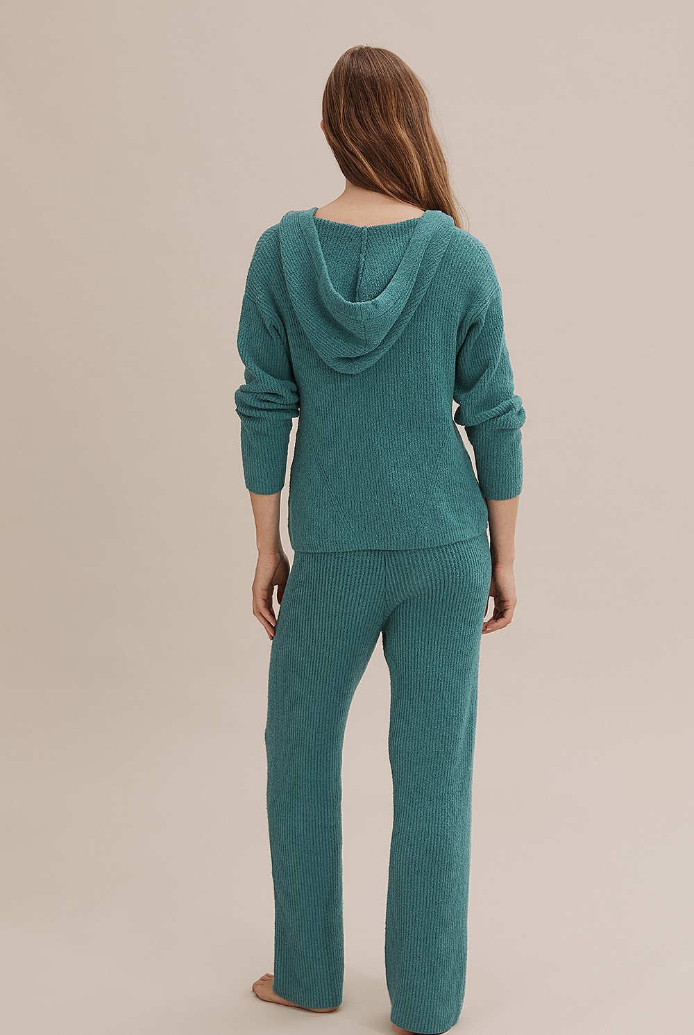 Textured Hooded Knit