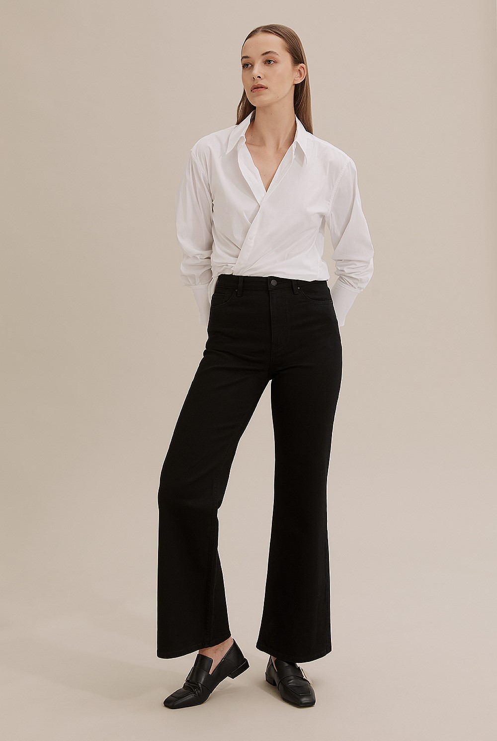 Australian Cotton Super High Wide Jean