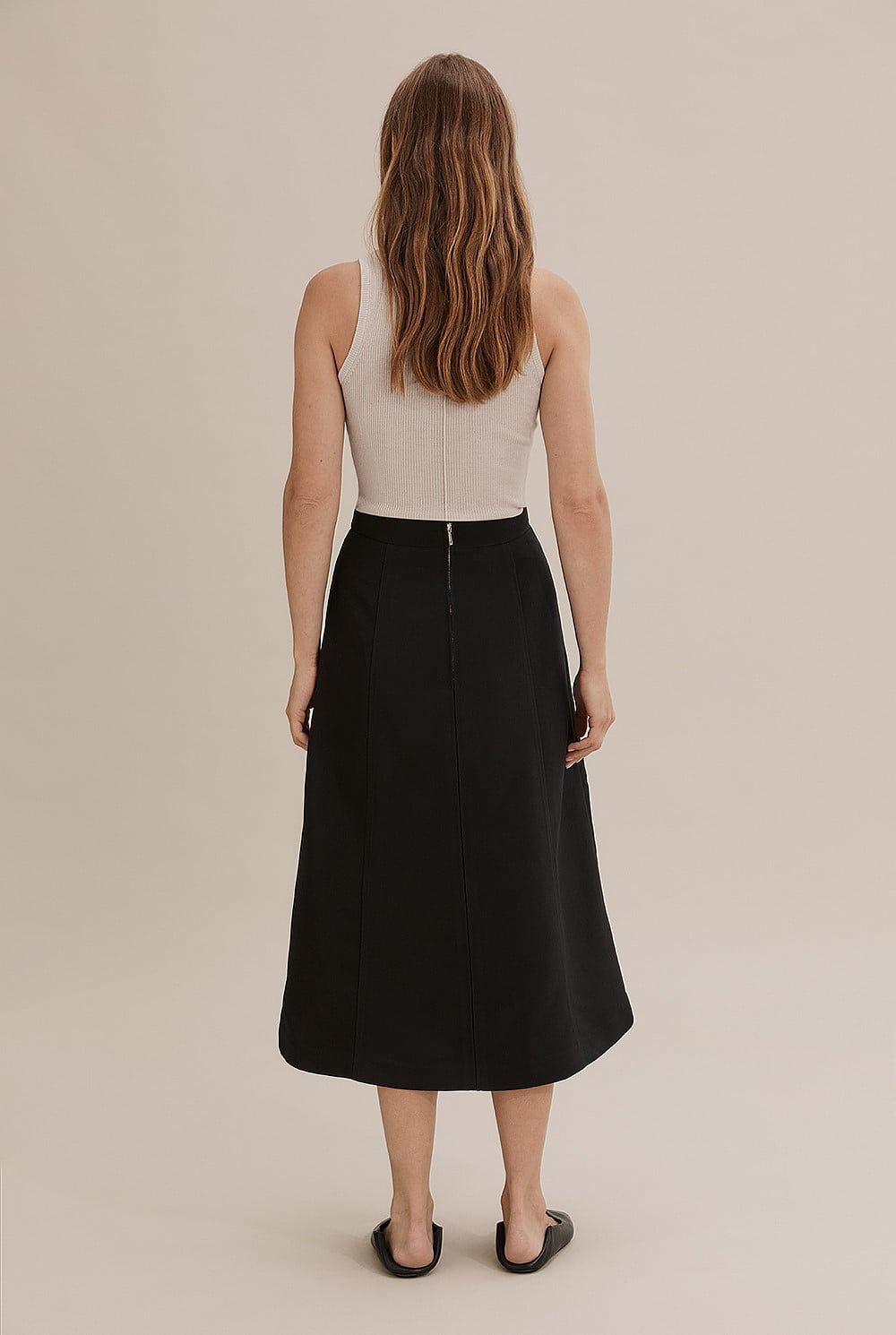 Structured Midi Skirt