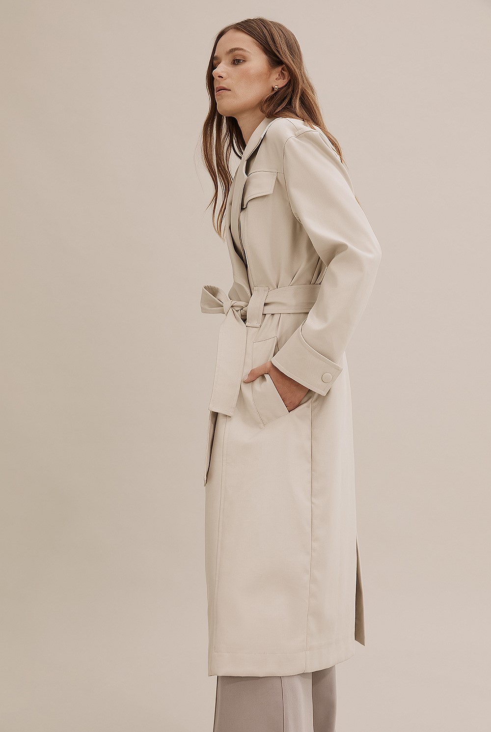 Seam Detail Trench Coat