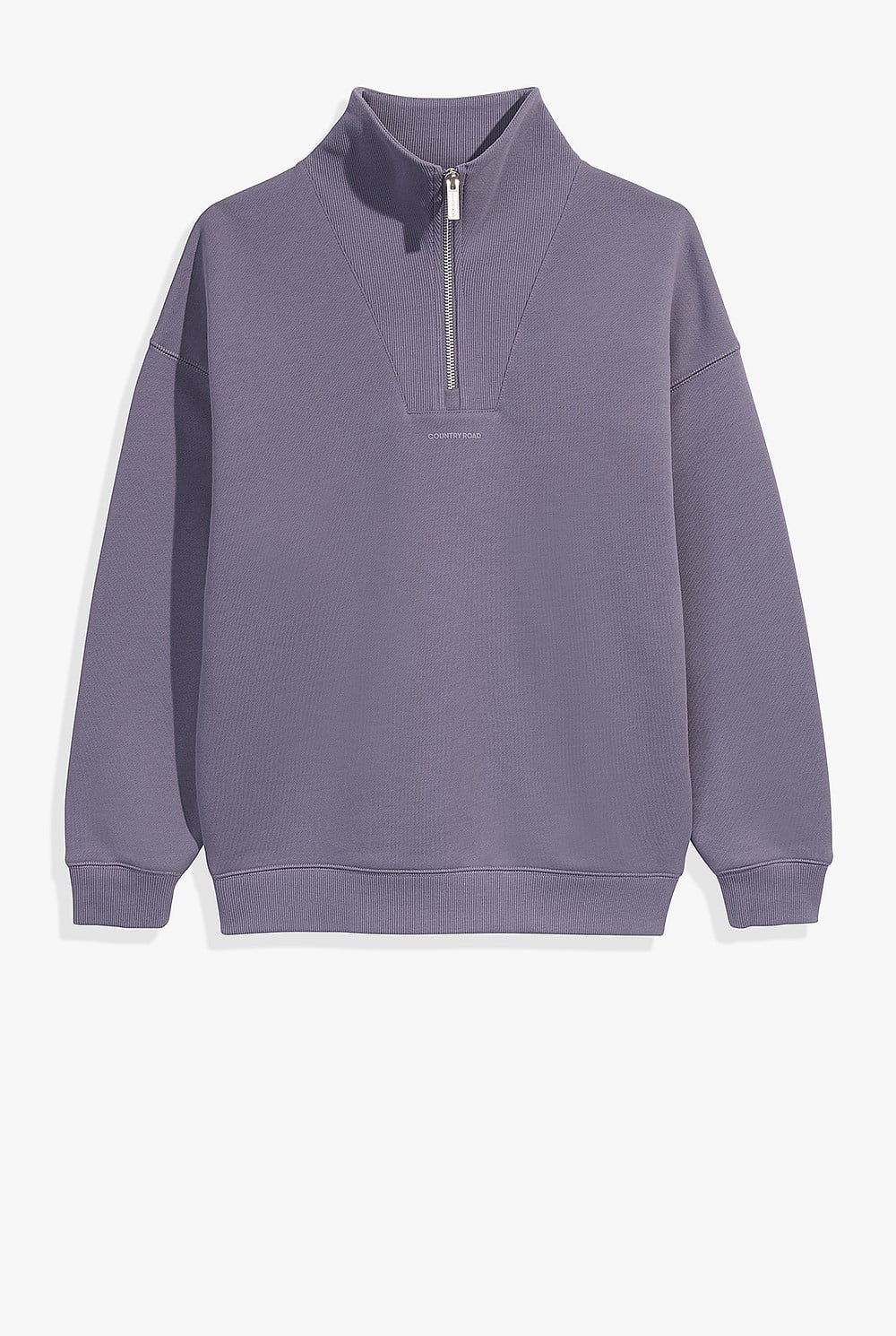 Teen Cotton Half Zip Logo Sweat