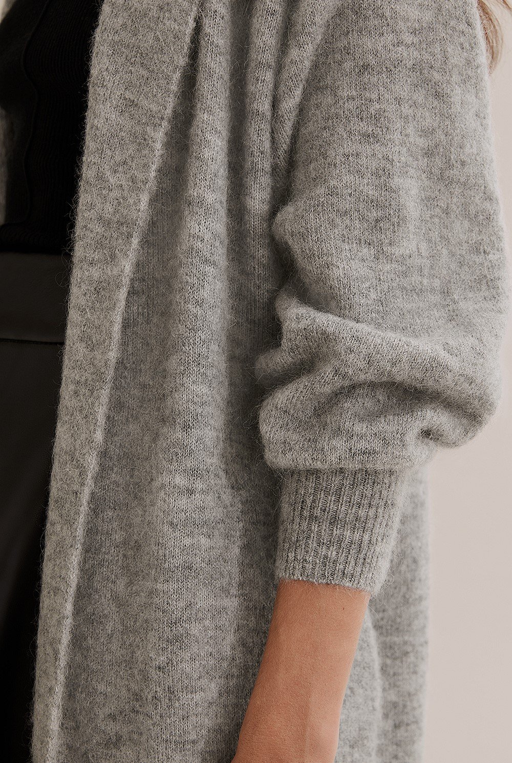 Longline Fluffy Cardigan