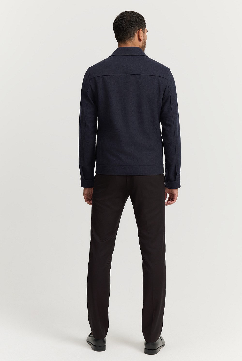 Wool Blend Shirt Jacket