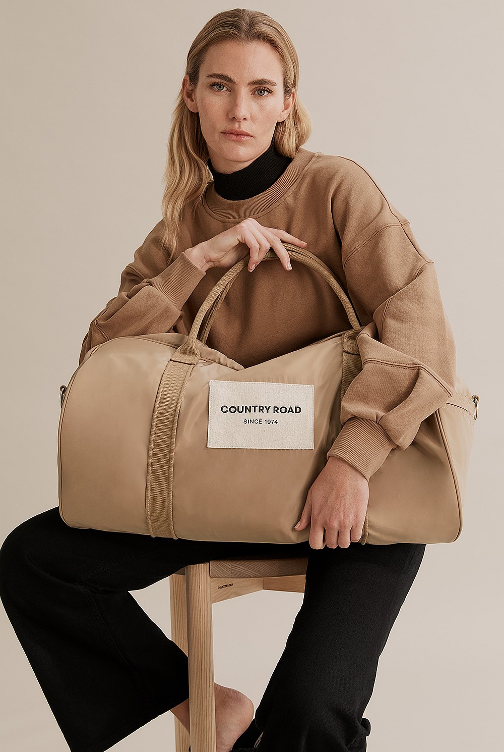 Recycled Polyester Puff Patch Tote Bag