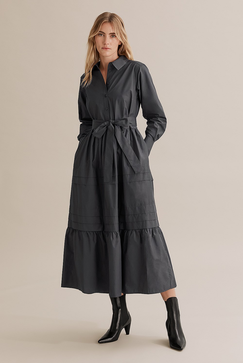 Panelled Shirt Dress