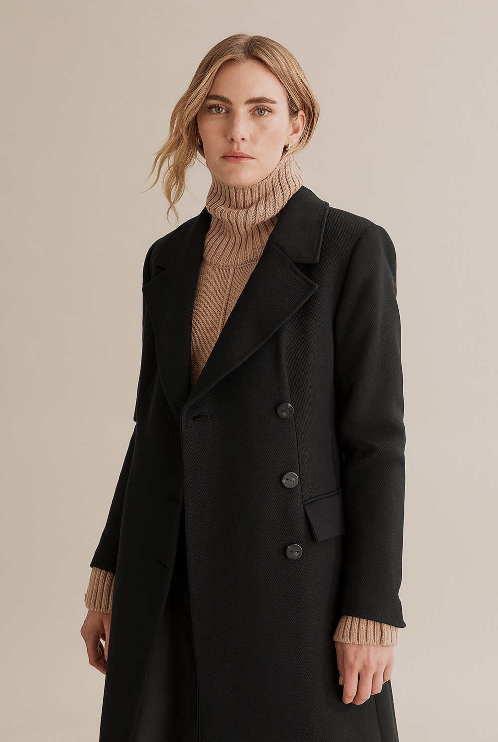Slimline Double Breasted Coat
