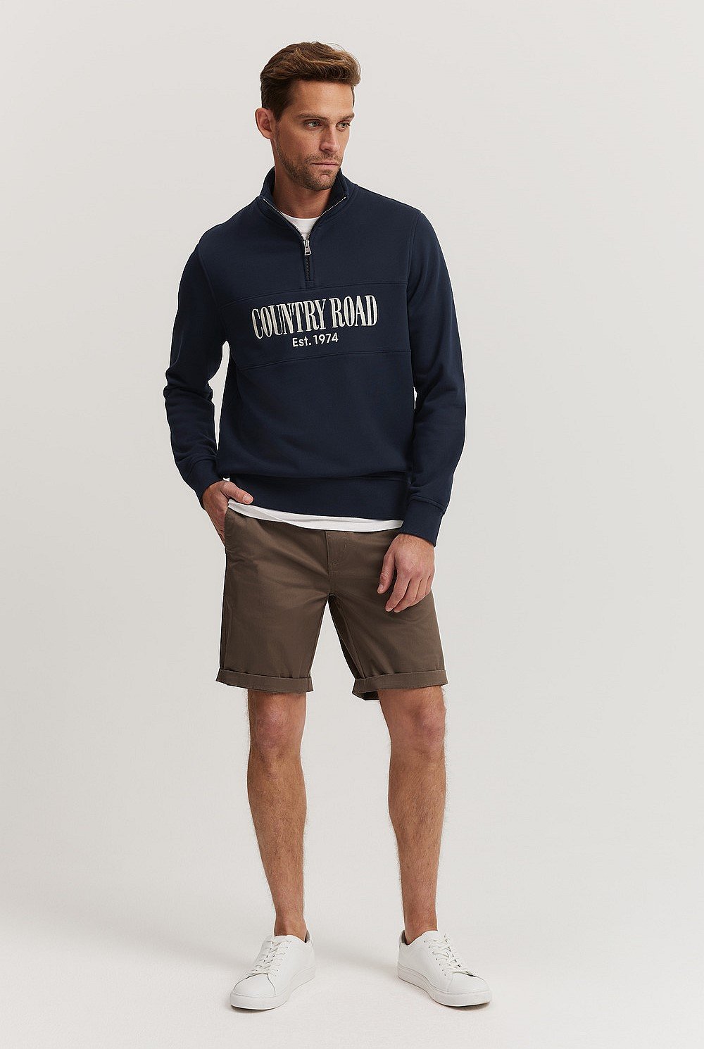 Verified Australian Cotton Half Zip Heritage Sweat