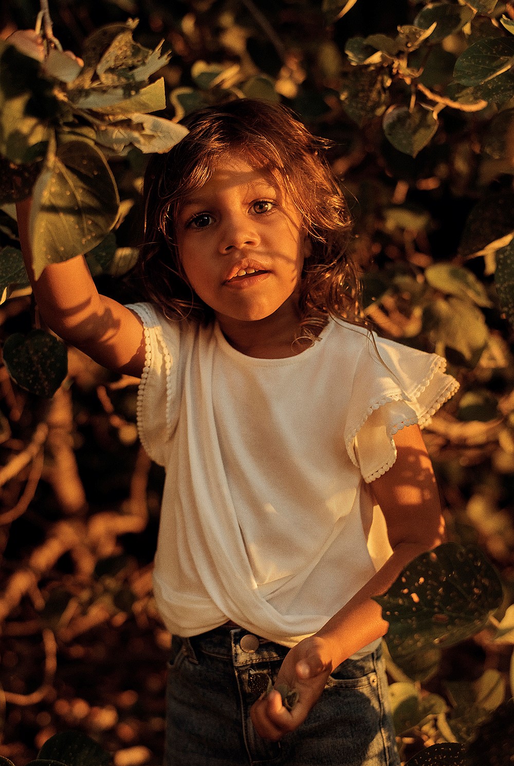 Cotton Frill Wrap T-Shirt