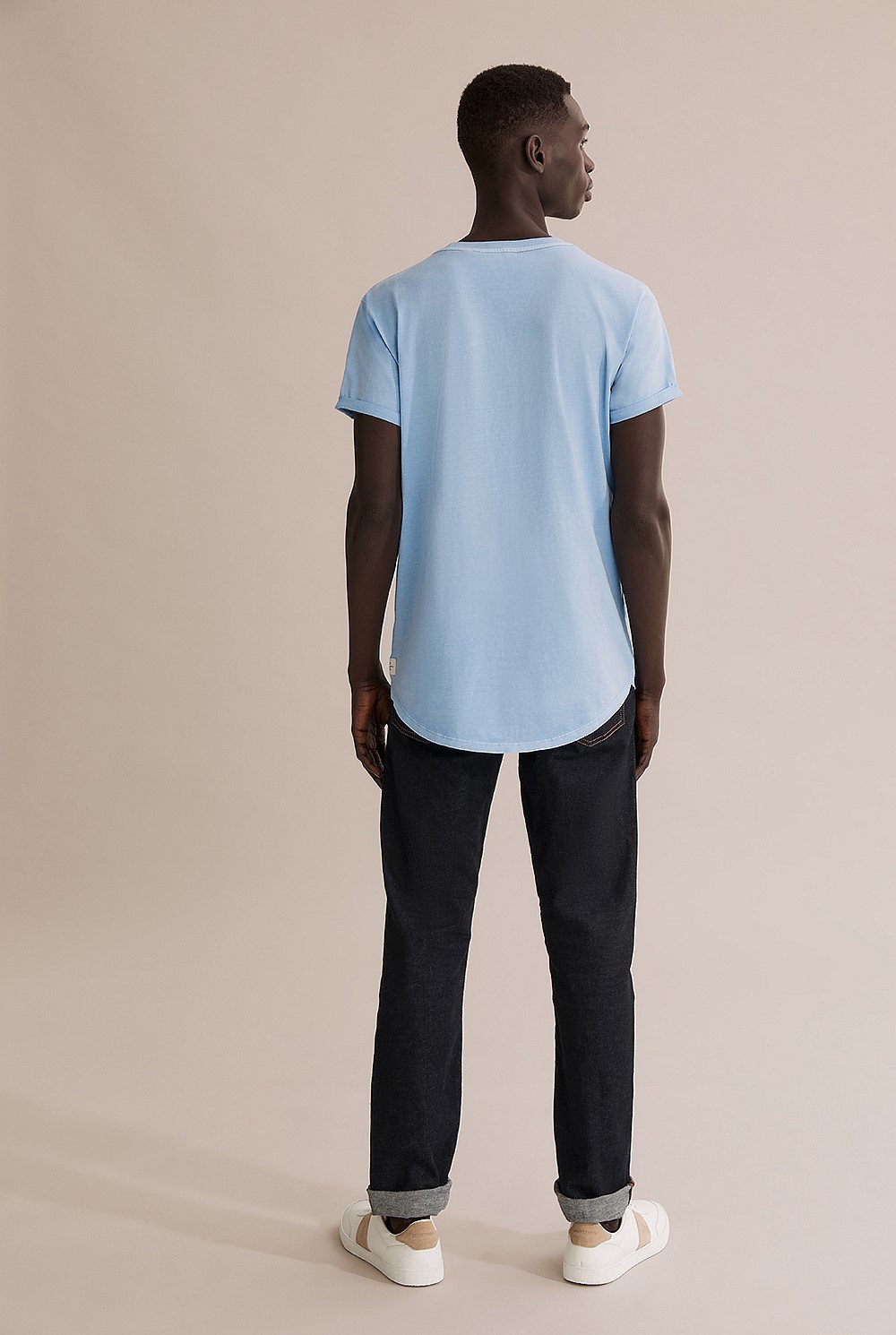 Australian Cotton Longline Garment Dye T-Shirt