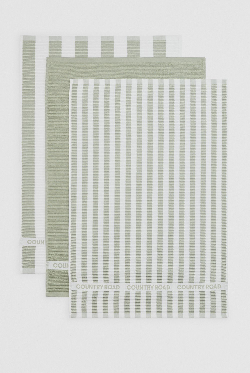 CR Stripe Verified Australian Cotton Tea Towel Pack of 3