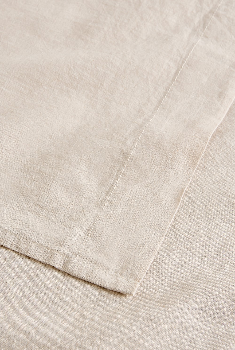 Ava Cotton Linen King Flat Sheet