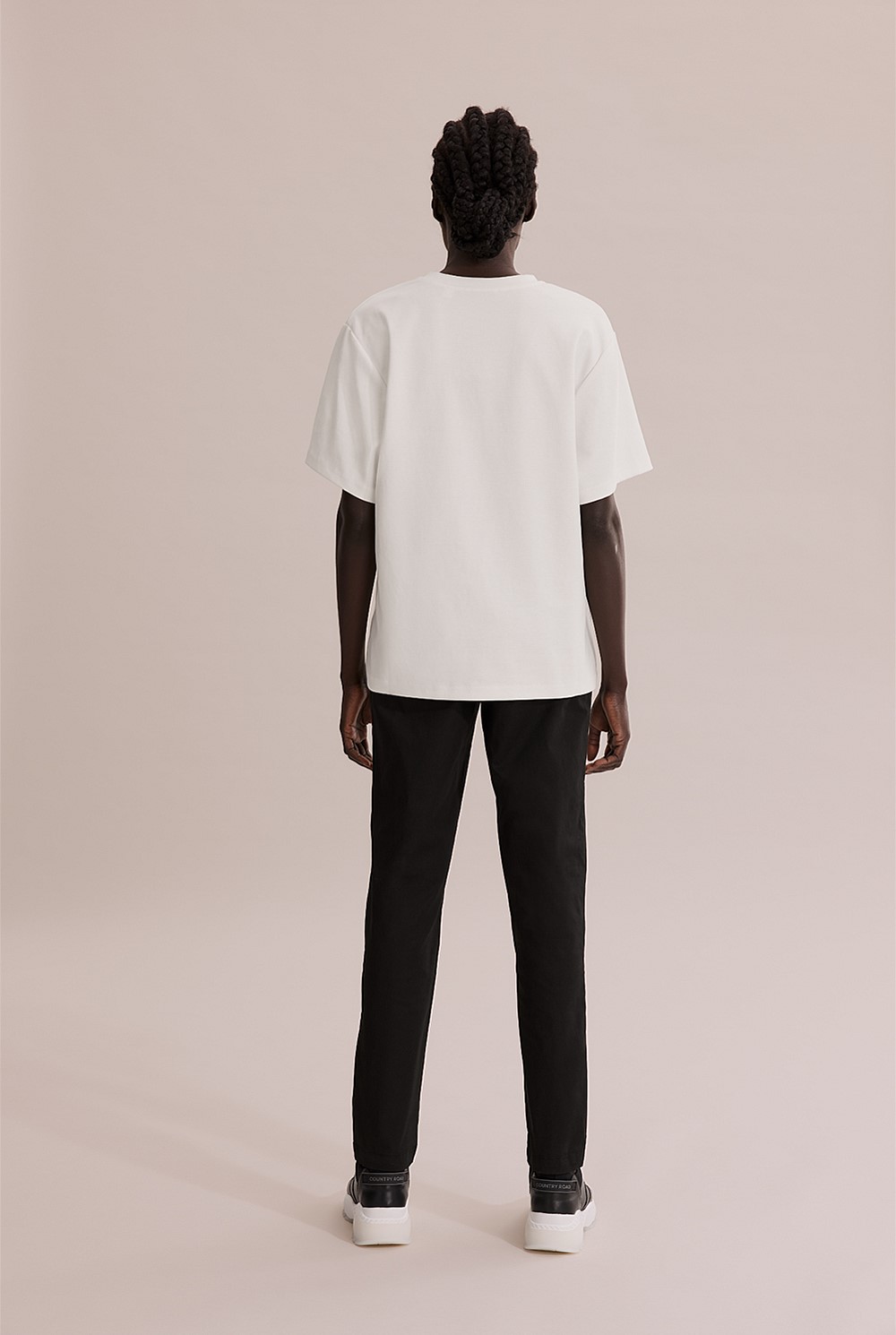 Longline Deep V-Neck T-Shirt