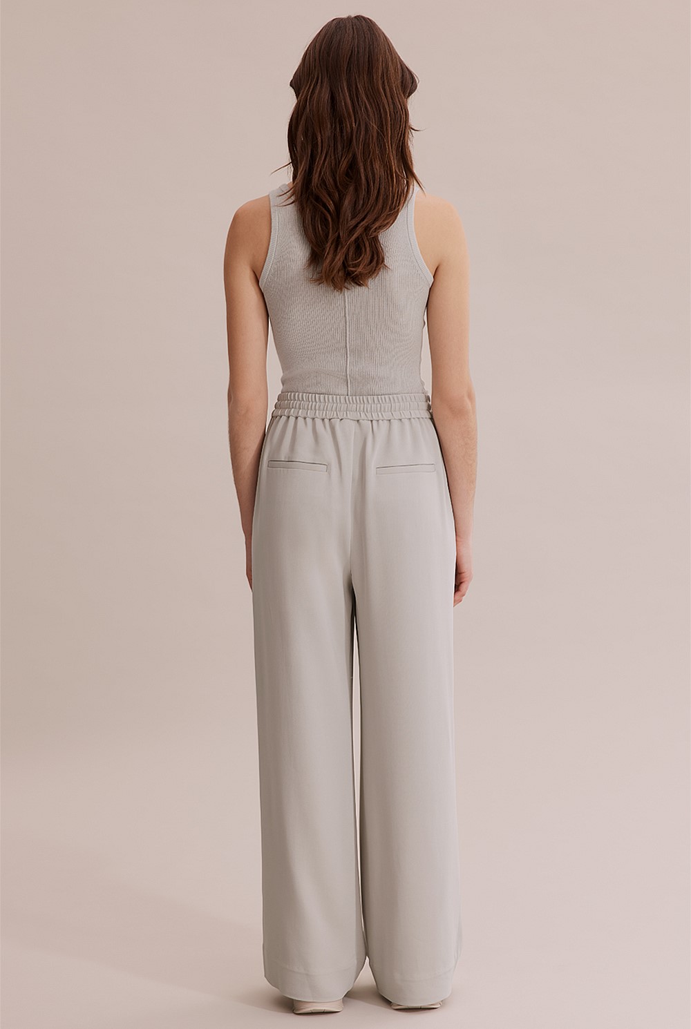 Pull-on Wide Leg Pant