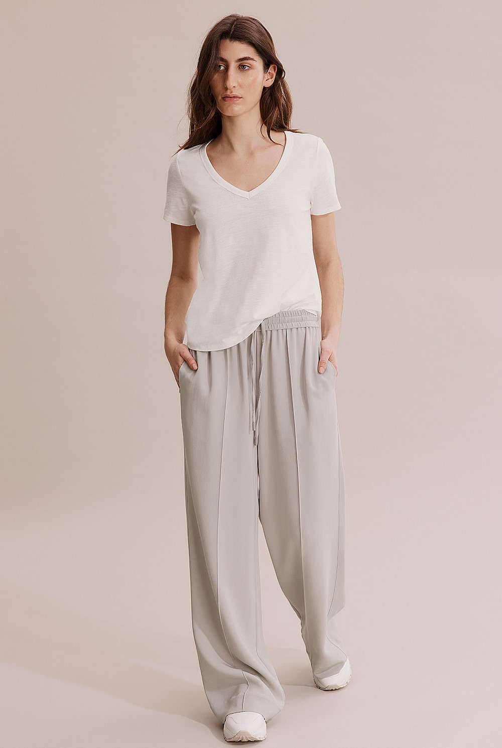 Australian Cotton Slub V-Neck T-Shirt