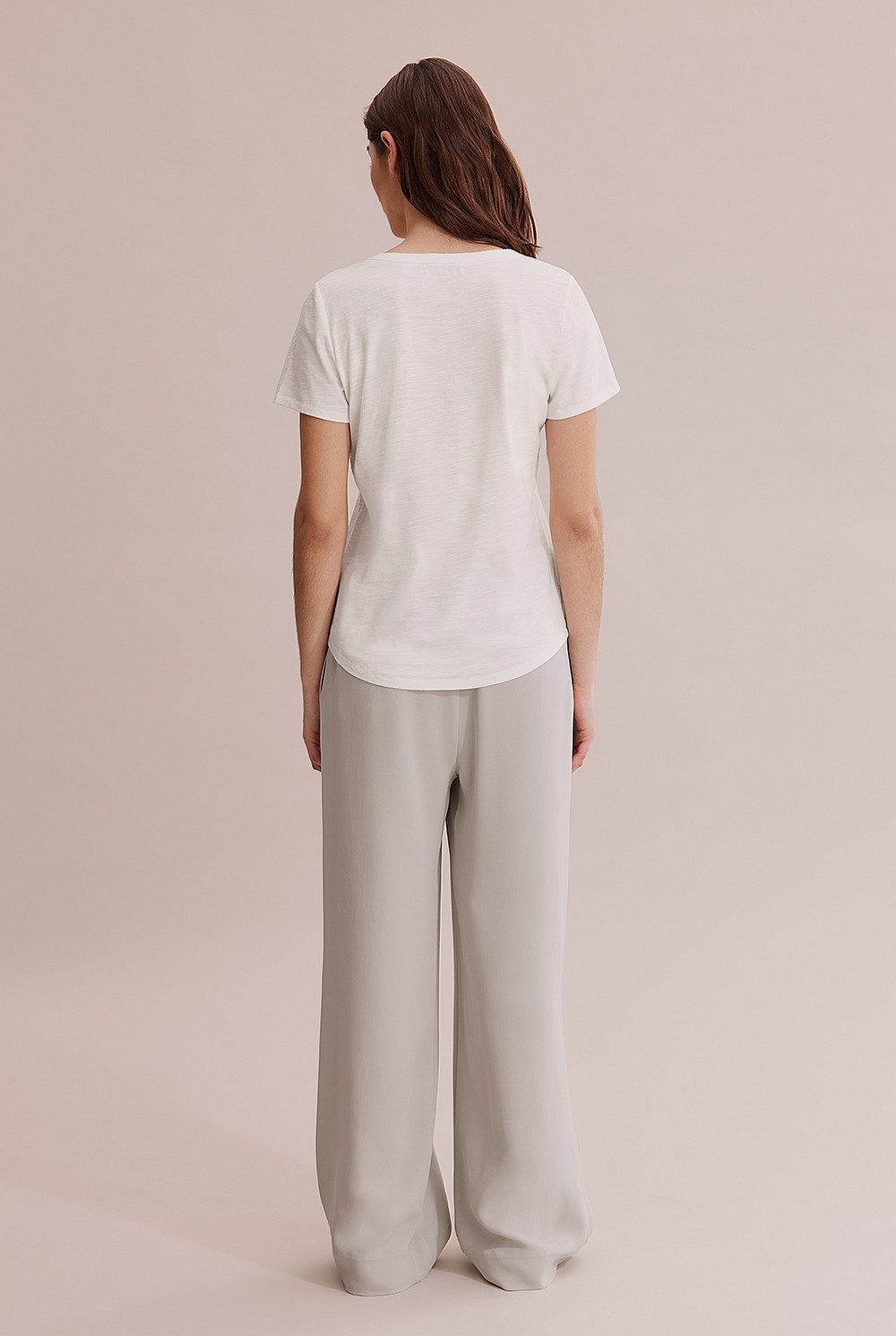 Australian Cotton Slub V-Neck T-Shirt