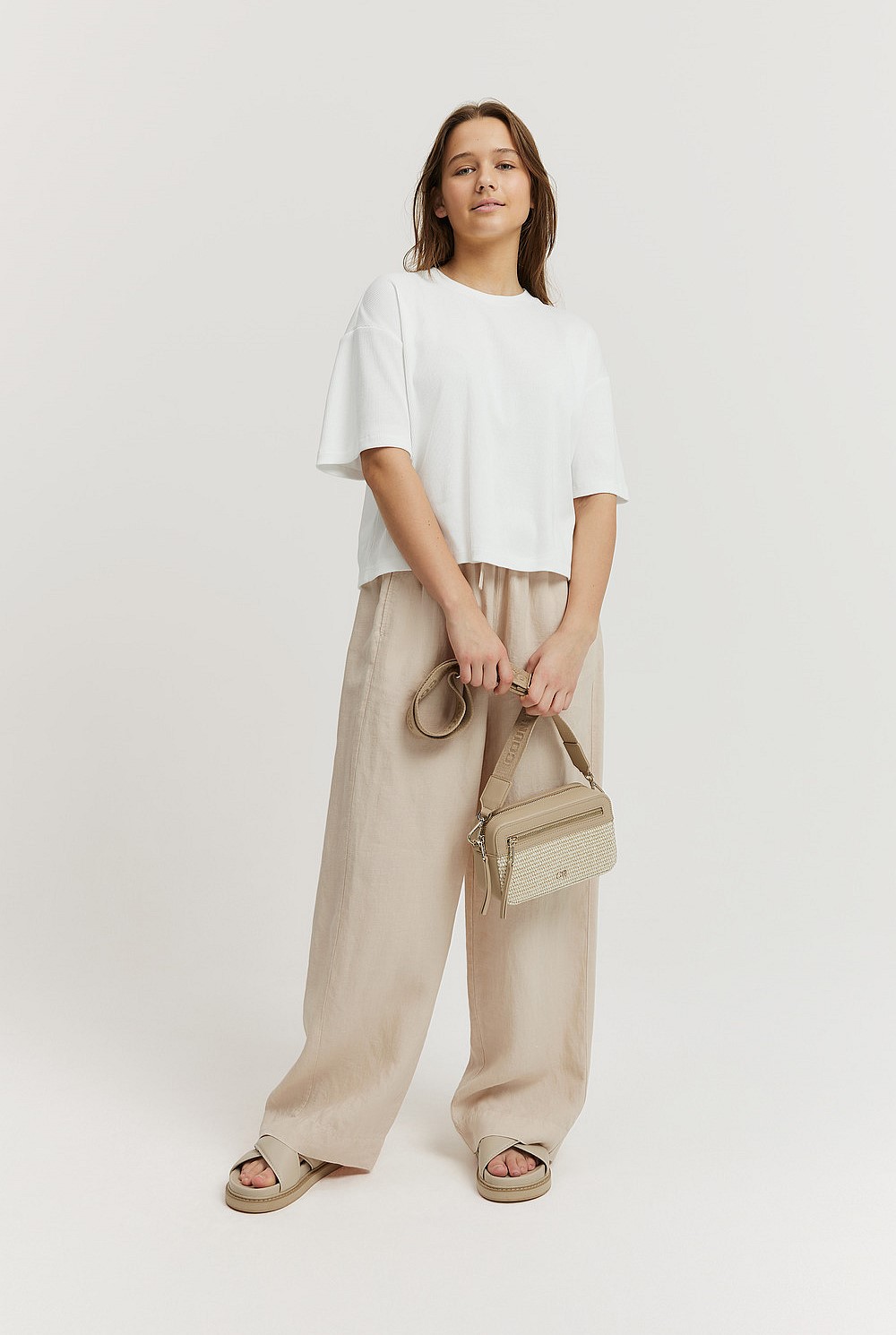 Teen Pull-On Linen Pant