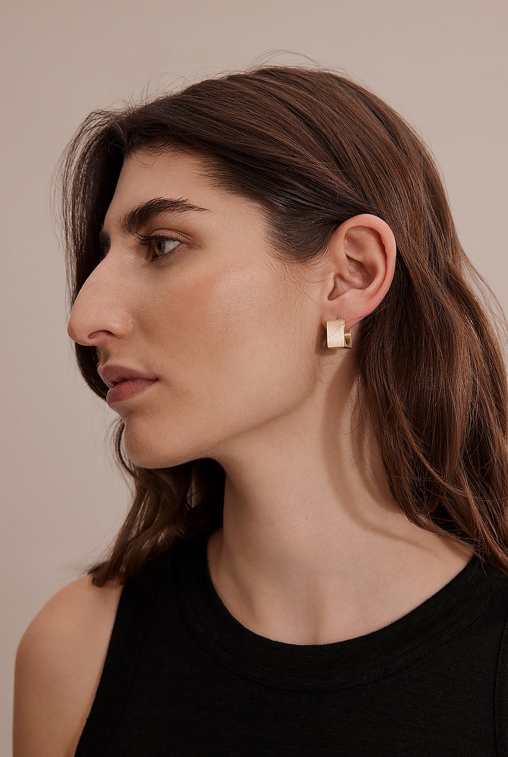 Belle Square Hoop Earring