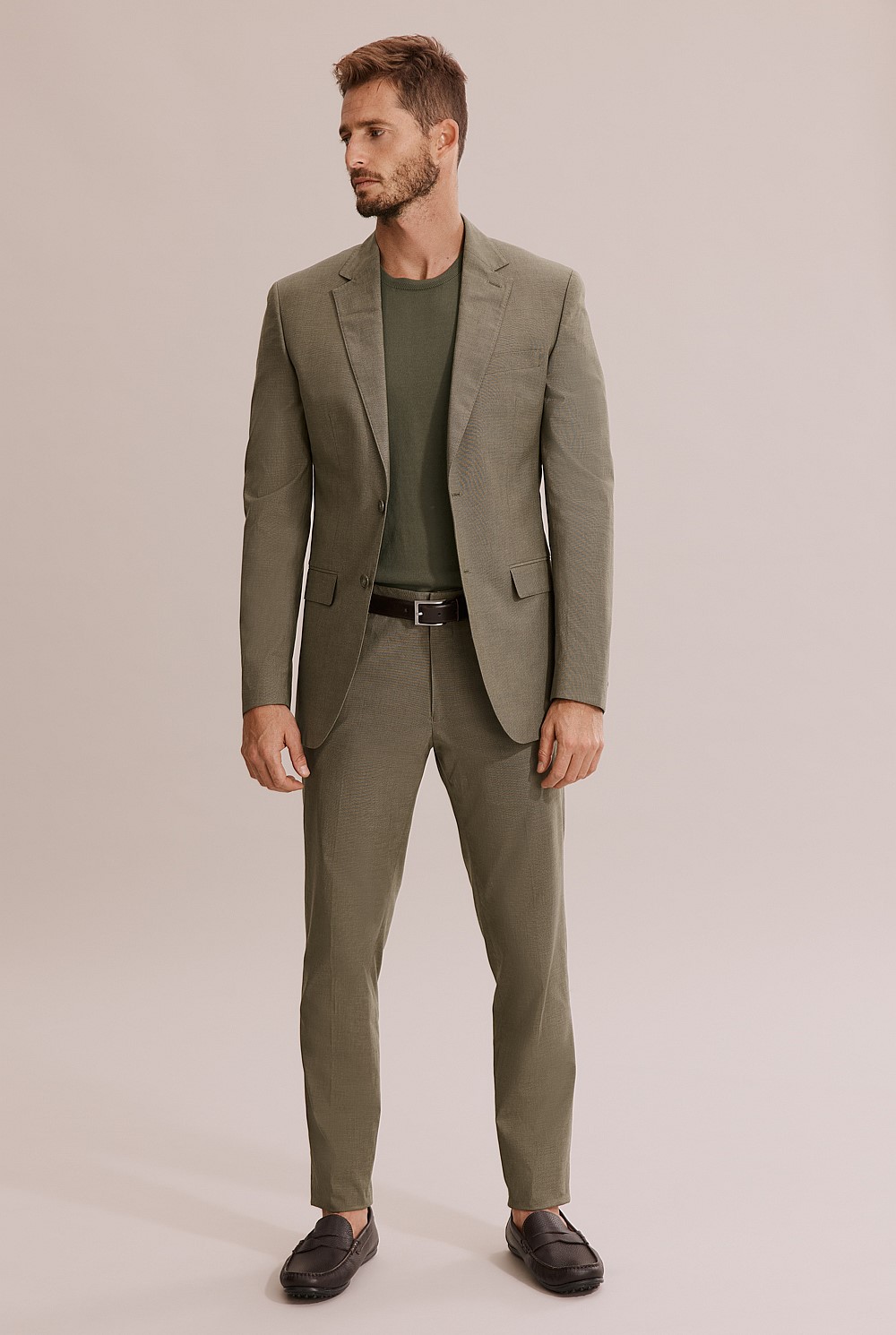 Slim Fit Cotton Stretch Blazer