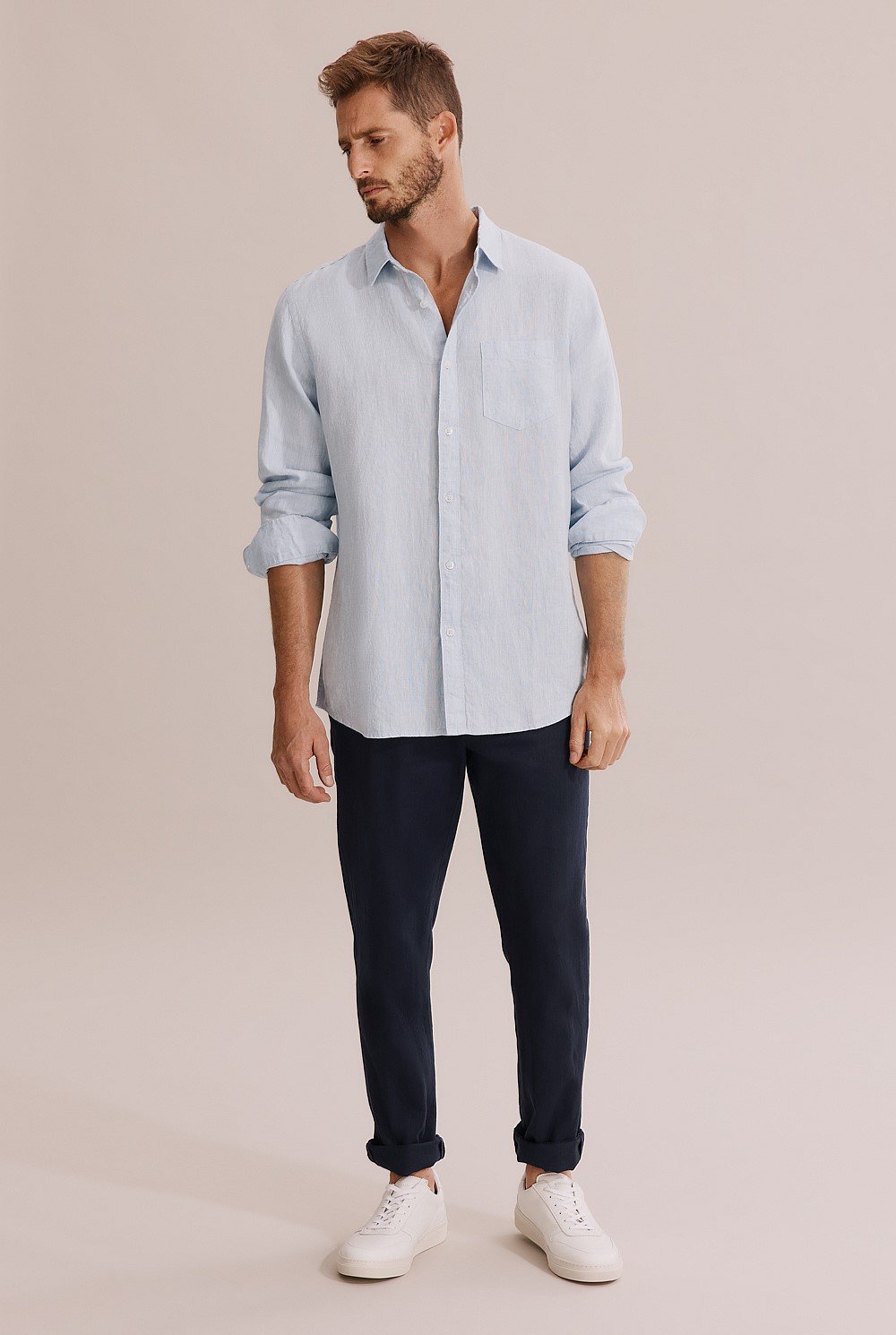 Regular Fit Organically Grown Linen Shirt