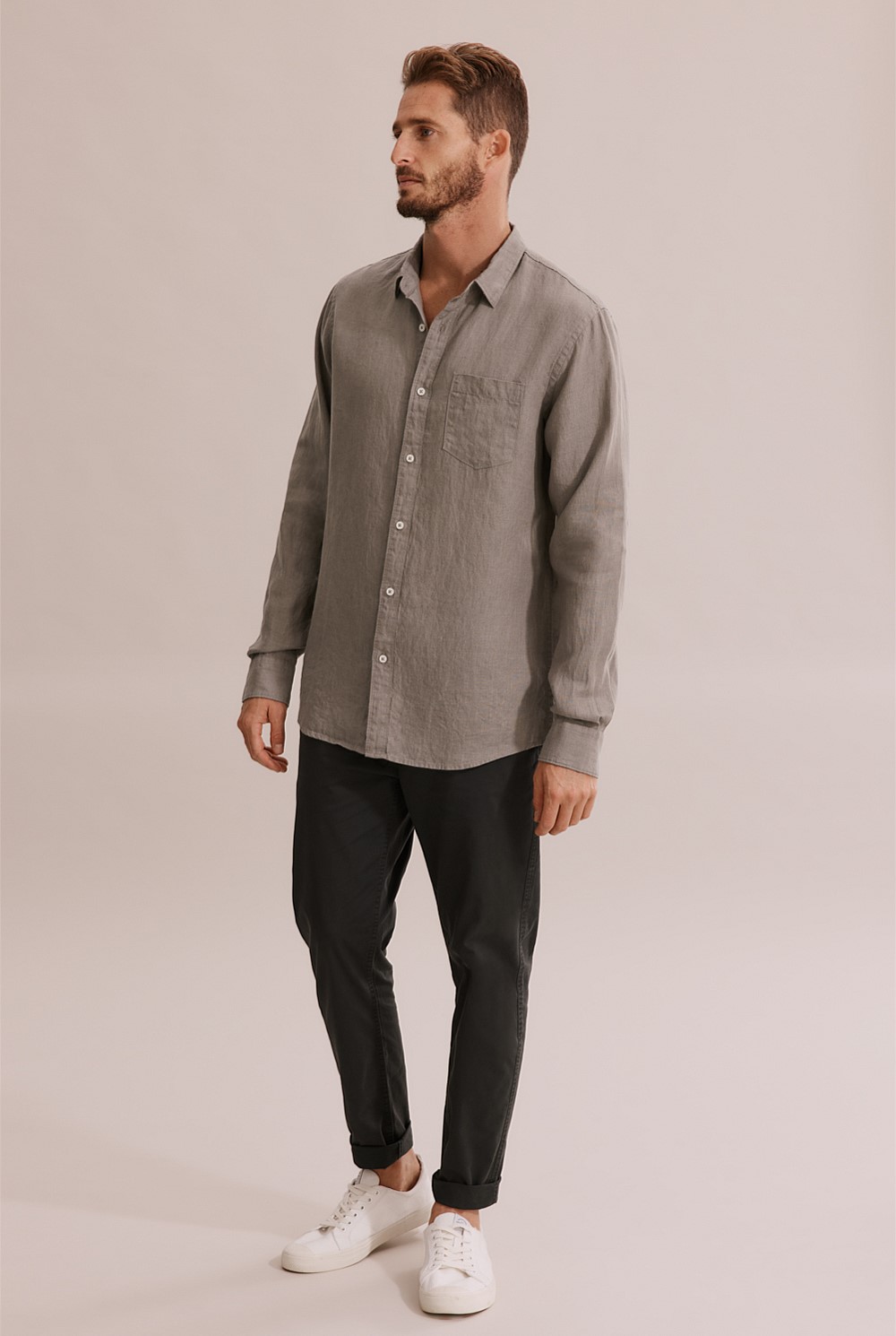 Regular Fit Linen Shirt