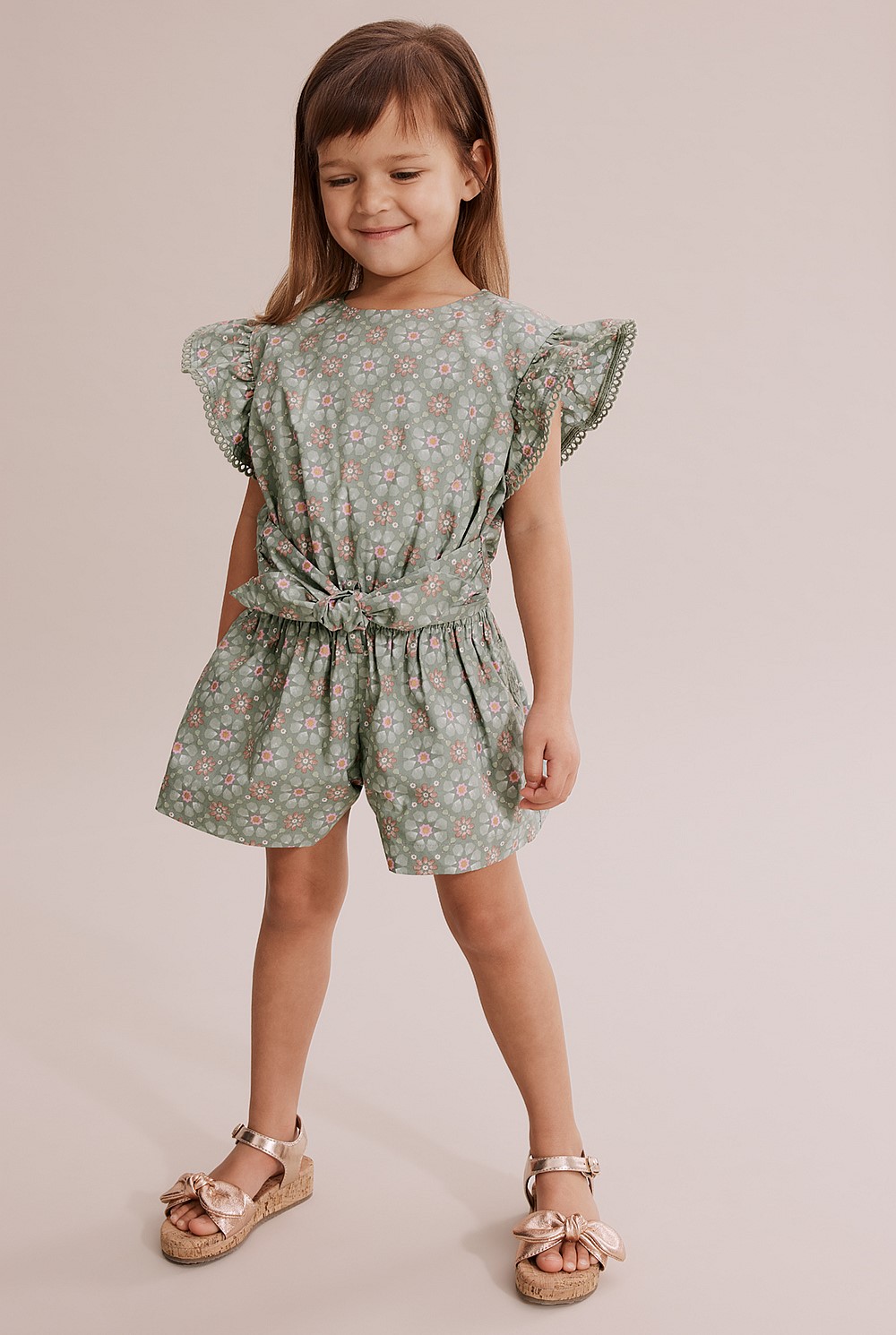 Mosaic Tie Jumpsuit