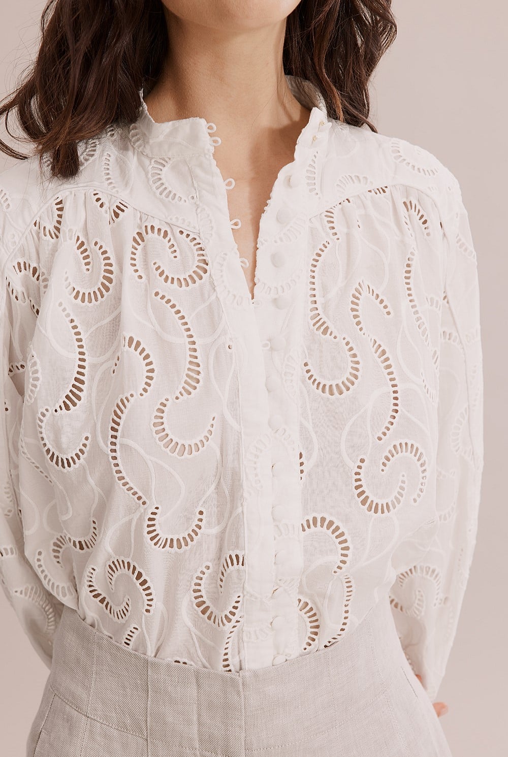 Panel Broderie Shirt