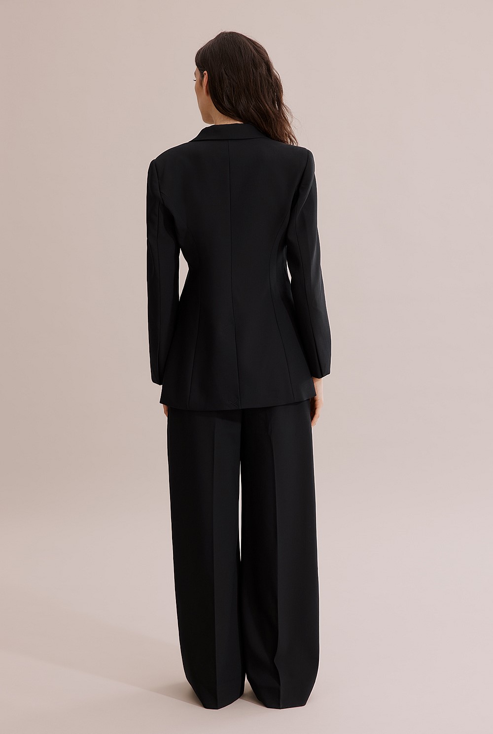 Cinched Single-Breasted Blazer