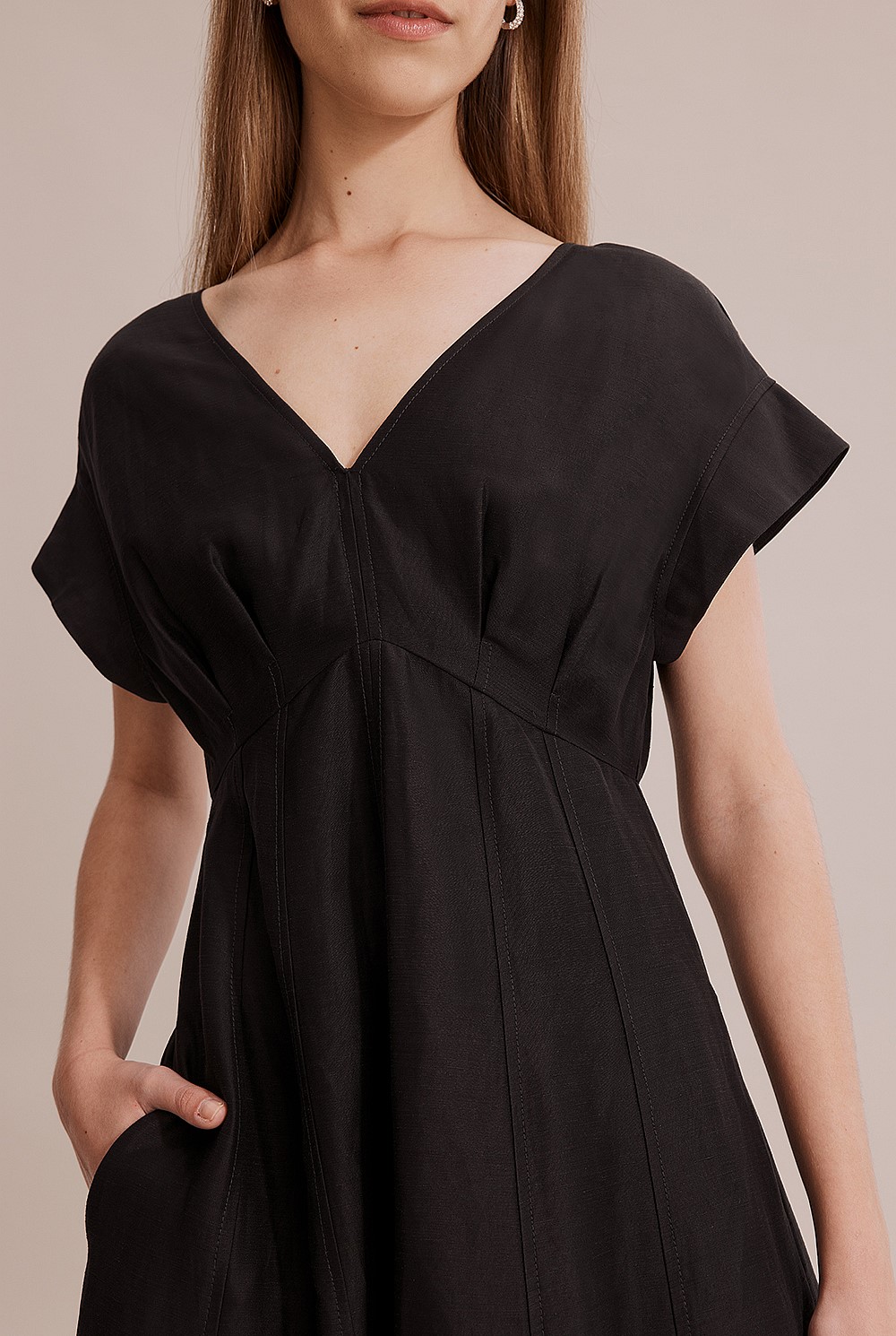 Panelled Midi Dress