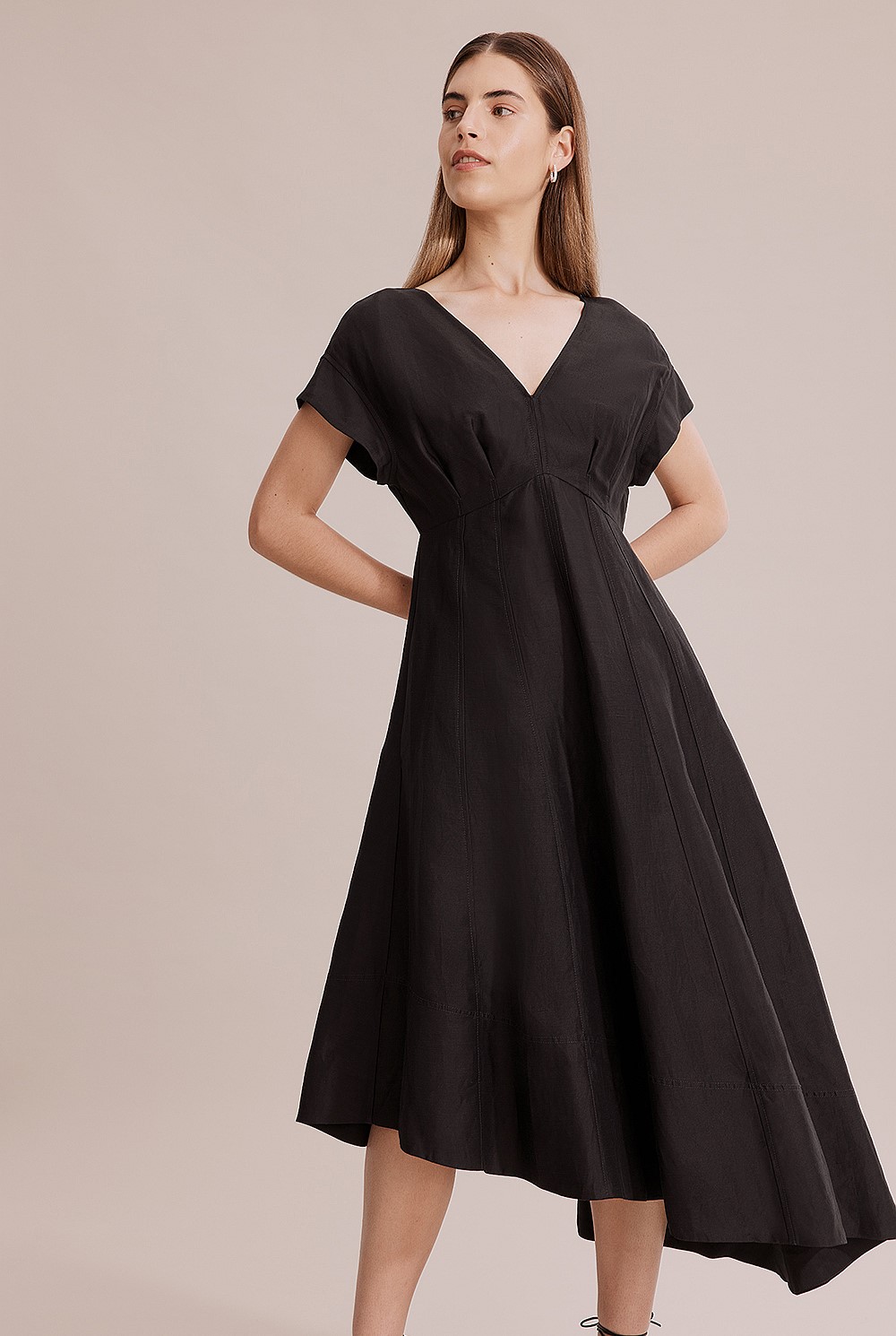 Panelled Midi Dress