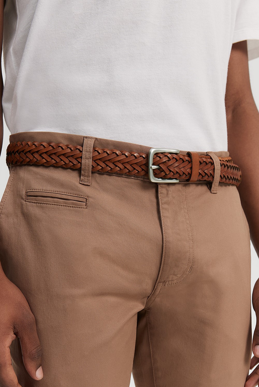 Woven Leather Belt