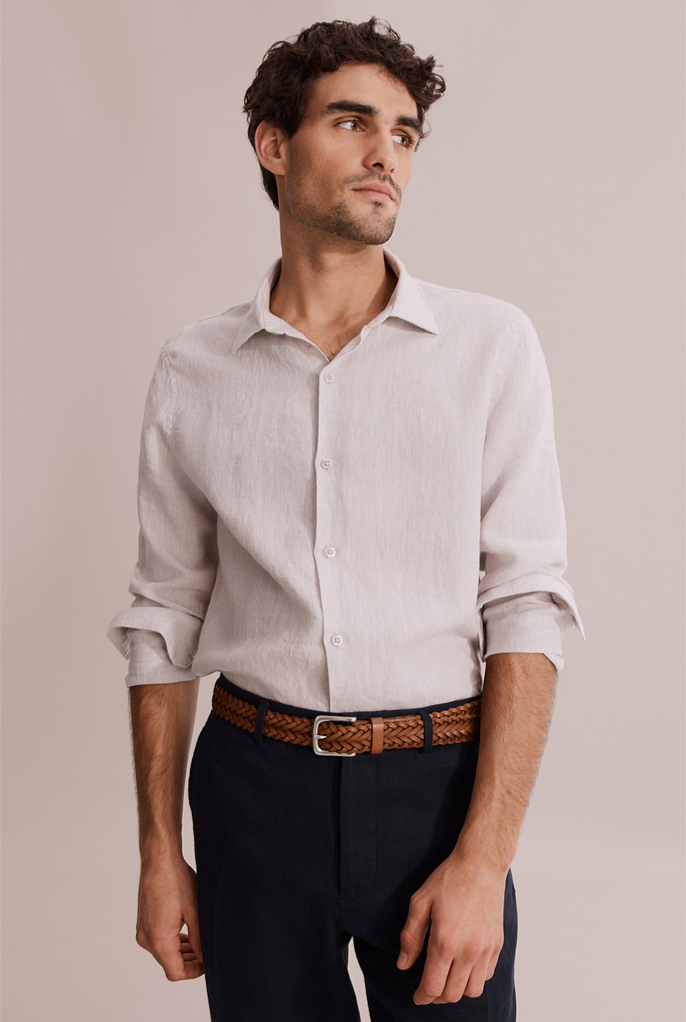 Woven Leather Belt