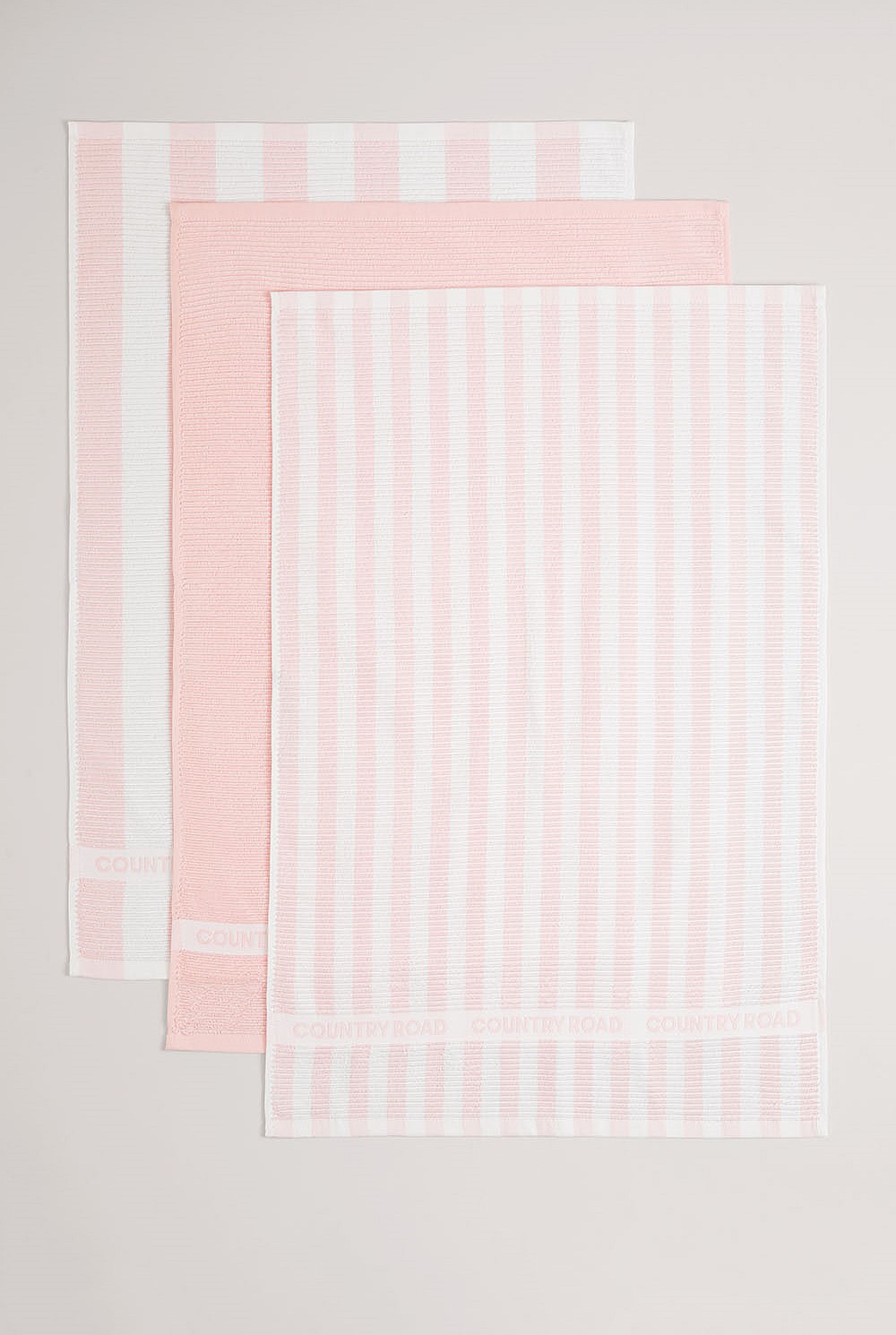 CR Stripe Australian Cotton Tea Towel Pack of 3