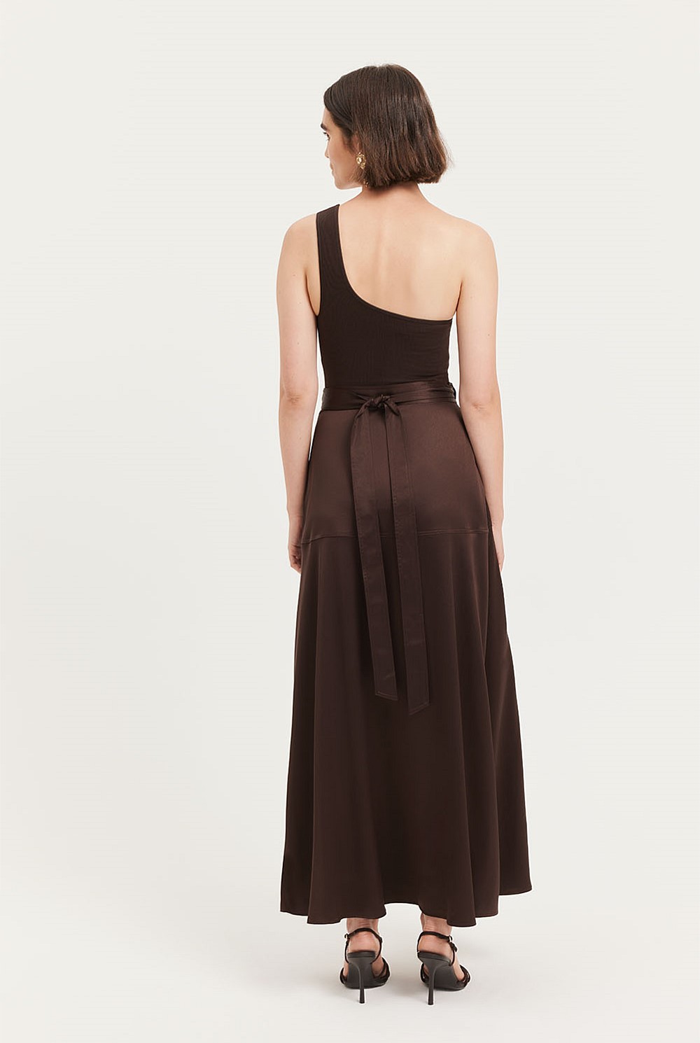 Satin Wrap Skirt