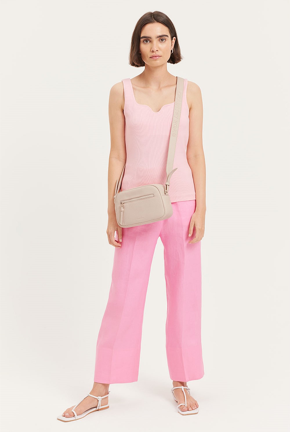 Ballet Shaped Front Rib Tank - T-Shirts & Tops | Country Road