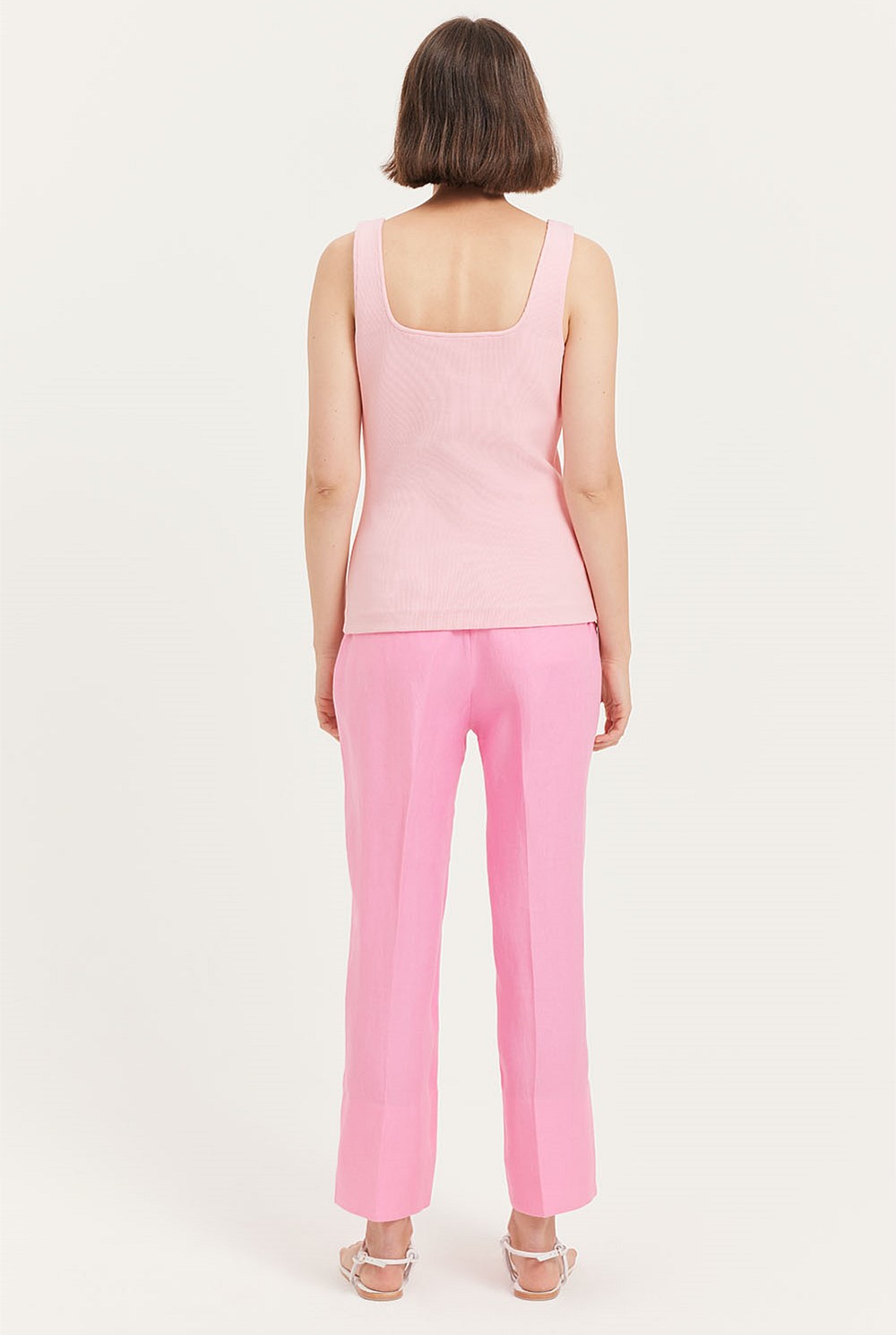 Ballet Shaped Front Rib Tank - T-Shirts & Tops | Country Road