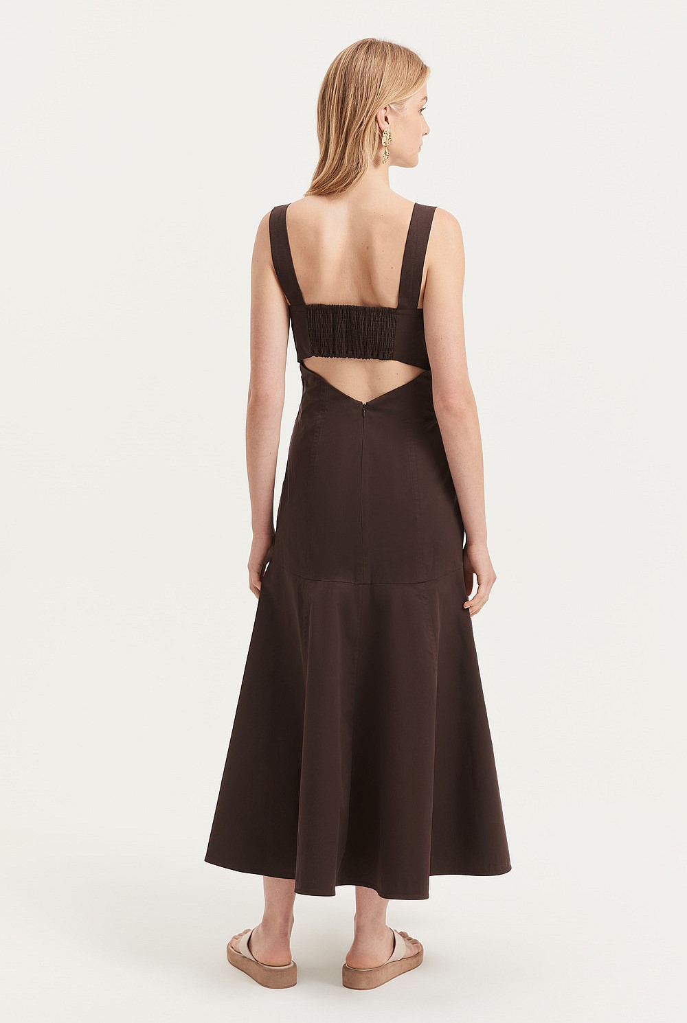 Strap Detail Midi Dress