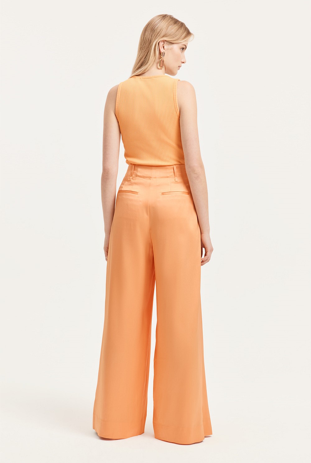 Satin Pleat Pant